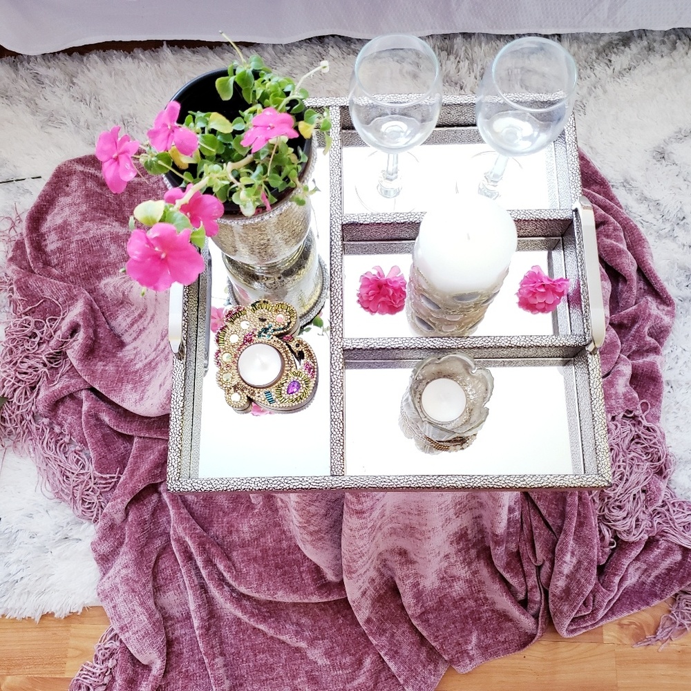 SOLD: Decor Items + Mirrored Tray - Picture 8 of 8
